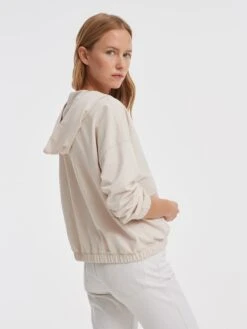 OPUS Sweatvest "Guliwo" Beige -Gstar Kleding Winkel opus sweatvest guliwo beige 2