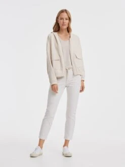 OPUS Sweatvest "Guliwo" Beige -Gstar Kleding Winkel opus sweatvest guliwo beige 4