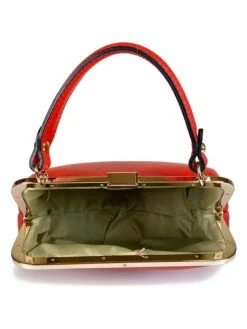 Leren Handtas "Ro" Rood - (B)25 X (H)22 X (D)10 Cm -Gstar Kleding Winkel ore10 leren handtas ro rood b 25 x h 22 x d 10 cm 3