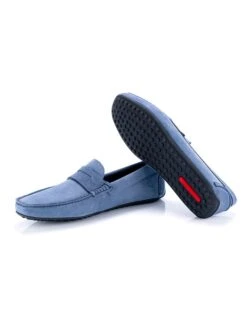 Leren Mocassins "Siham" Blauw -Gstar Kleding Winkel ortiz and reed leren mocassins siham blauw 2