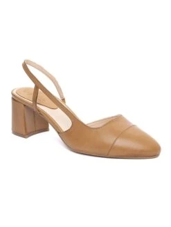Leren Pumps "Chandel" Lichtbruin