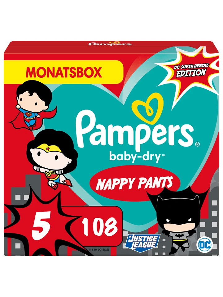 Pampers® Maandpak Luiers "Baby Dry Pants Warner Bros.", Mt. 5, 12-17 Kg (108 Stuks) 3 Pampers® Maandpak Luiers "Baby Dry Pants Warner Bros.", Mt. 5, 12-17 Kg (108 Stuks)