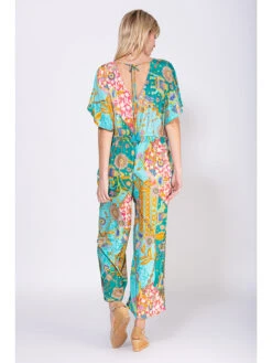 Jumpsuit Turquoise/geel -Gstar Kleding Winkel peace and love jumpsuit turquoise geel 2