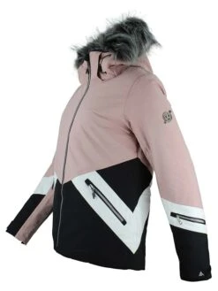 Ski-/snowboardjas "Anita" Lichtroze/zwart -Gstar Kleding Winkel peak mountain ski snowboardjas anita lichtroze zwart 1