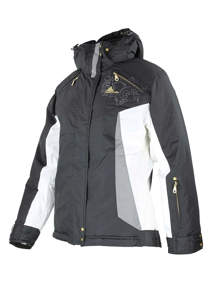 Ski-/snowboardjas "Anityx" Zwart/wit 4 Ski-/snowboardjas "Anityx" Zwart/wit - Afbeelding 2