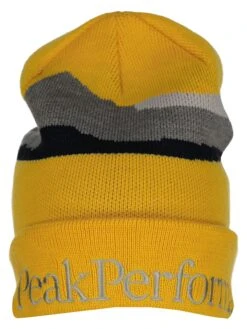 Peak Performance Muts "Mica" Geel/grijs -Gstar Kleding Winkel peak performance muts mica geel grijs 1