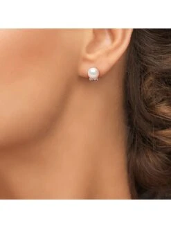 Zilveren Oorringen Met Parels -Gstar Kleding Winkel pearl addict zilveren oorringen met parels 1