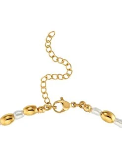 Vergulde Parelketting "Maya" - (L)42 Cm -Gstar Kleding Winkel pearlissimo vergulde parelketting maya l 42 cm 1