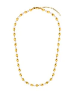 Vergulde Parelketting "Maya" - (L)42 Cm -Gstar Kleding Winkel pearlissimo vergulde parelketting maya l 42 cm 3