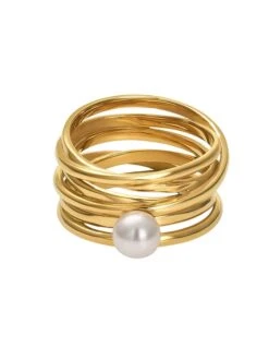 Vergulde Ring "Serpens" -Gstar Kleding Winkel pearlissimo vergulde ring serpens 1