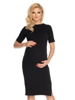 Voedingsjurk Zwart
