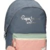 Pepe Jeans Rugzak Grijs/lichtroze - (B)31 X (H)44 X (D)17,5 Cm -Gstar Kleding Winkel pepe jeans rugzak grijs lichtroze b 31 x h 44 x d 17 5 cm