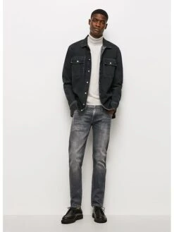 Pepe Jeans Spijkerbroek "Hatch" - Slim Fit - Antraciet -Gstar Kleding Winkel pepe jeans spijkerbroek hatch slim fit antraciet 4