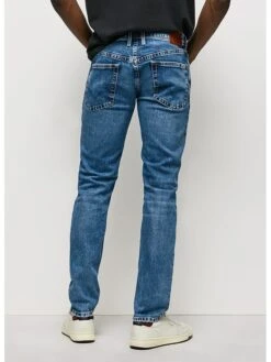 Pepe Jeans Spijkerbroek "Hatch" - Slim Fit - Blauw -Gstar Kleding Winkel pepe jeans spijkerbroek hatch slim fit blauw 1