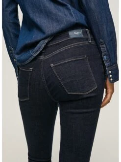 Pepe Jeans Spijkerbroek "Regent" - Skinny Fit - Donkerblauw -Gstar Kleding Winkel pepe jeans spijkerbroek regent skinny fit donkerblauw 4