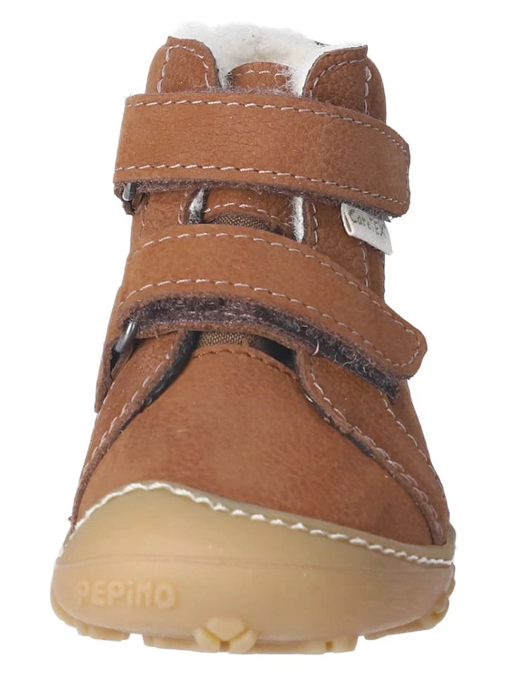 Leren Boots "Donny" Lichtbruin/blauw 5 Leren Boots "Donny" Lichtbruin/blauw - Afbeelding 3