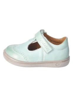 Leren Enkelsandalen "Nini" Lichtgroen