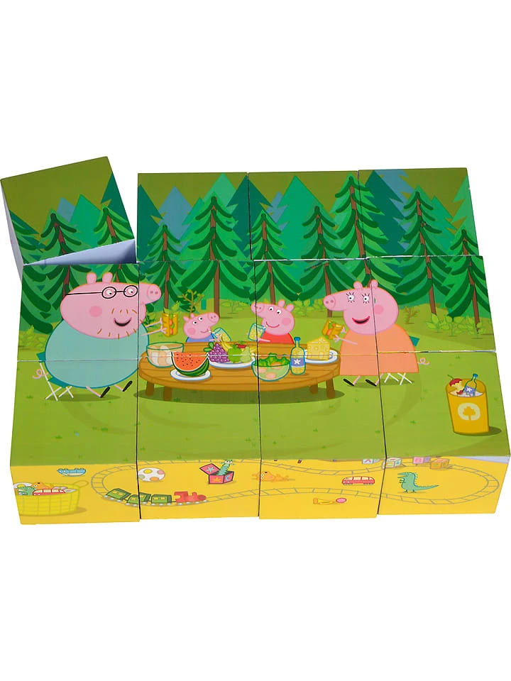 Dobbelstenen Met Afbeeldingen "Peppa Pig" - Vanaf 3 Jaar 4 Dobbelstenen Met Afbeeldingen "Peppa Pig" - Vanaf 3 Jaar - Afbeelding 2