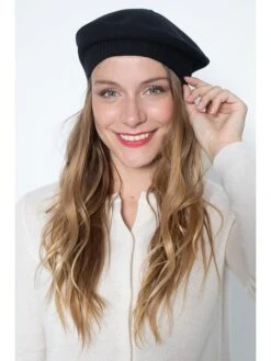 Kasjmieren Beanie "Cloe" Zwart -Gstar Kleding Winkel perfect cashmere kasjmieren beanie cloe zwart 2