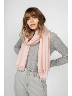 Kasjmieren Sjaal "Chaliona" Lichtroze - (L)170 X (B)30 Cm -Gstar Kleding Winkel perfect cashmere kasjmieren sjaal chaliona lichtroze l 170 x b 30 cm 2