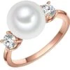 Rosévergulde Ring Met Parel En Edelstenen -Gstar Kleding Winkel perldor rosevergulde ring met parel en edelstenen