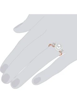 Rosévergulde Ring Met Parel En Edelstenen -Gstar Kleding Winkel perldor rosevergulde ring met parel en edelstenen 2