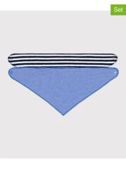 PETIT BATEAU 2-delige Set: Driehoekige Sjaals Blauw