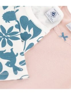 PETIT BATEAU 2-delige Set: Longsleeves Lichtroze/wit/turquoise -Gstar Kleding Winkel petit bateau 2 delige set longsleeves lichtroze wit turquoise 2