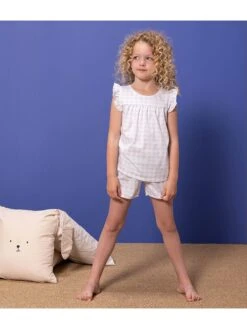 PETIT BATEAU Pyjama Wit/paars