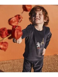 PETIT BATEAU Pyjama Zwart -Gstar Kleding Winkel petit bateau pyjama zwart 1