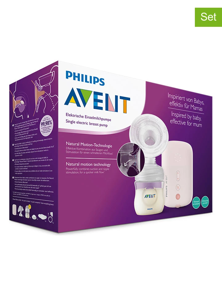PHILIPS AVENT 4-delige Set: Melkpomp Met Accessoires 3 PHILIPS AVENT 4-delige Set: Melkpomp Met Accessoires