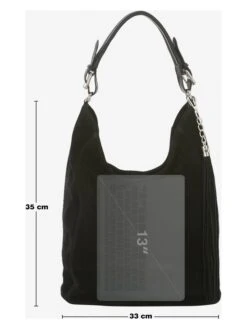 Leren Schoudertas "Monte Petrella" Zwart - (B)33 X (H)35 X (D)20 Cm -Gstar Kleding Winkel pia sassi leren schoudertas monte petrella zwart b 33 x h 35 x d 20 cm 4