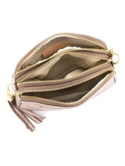 Leren Schoudertas "Monte Sparagio" Roségoudkleurig - (B)23 X (H)17 X (D)7 Cm -Gstar Kleding Winkel pia sassi leren schoudertas monte sparagio rosegoudkleurig b 23 x h 17 x d 7 cm 3