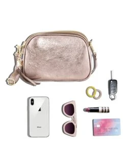 Leren Schoudertas "Monte Sparagio" Roségoudkleurig - (B)23 X (H)17 X (D)7 Cm -Gstar Kleding Winkel pia sassi leren schoudertas monte sparagio rosegoudkleurig b 23 x h 17 x d 7 cm 5