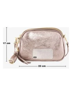 Leren Schoudertas "Monte Sparagio" Roségoudkleurig - (B)23 X (H)17 X (D)7 Cm -Gstar Kleding Winkel pia sassi leren schoudertas monte sparagio rosegoudkleurig b 23 x h 17 x d 7 cm 6
