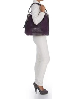 Leren Schoudertas Pruimkleurig - (B)40 X (H)38 X (D)14 Cm -Gstar Kleding Winkel pia sassi leren schoudertas pruimkleurig b 40 x h 38 x d 14 cm 3