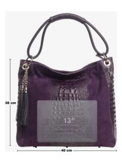 Leren Schoudertas Pruimkleurig - (B)40 X (H)38 X (D)14 Cm -Gstar Kleding Winkel pia sassi leren schoudertas pruimkleurig b 40 x h 38 x d 14 cm 4