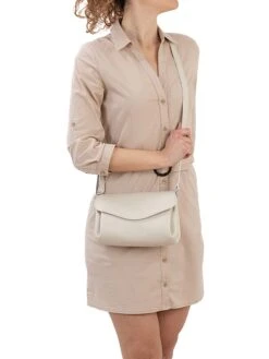 Leren Schoudertas Wit - (B)24 X (H)14 X (D)10 Cm -Gstar Kleding Winkel pia sassi leren schoudertas wit b 24 x h 14 x d 10 cm 3