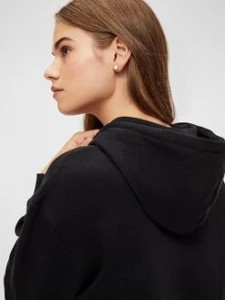 Pieces Hoodie "Pcchilli" Zwart -Gstar Kleding Winkel pieces hoodie pcchilli zwart 3