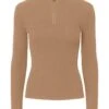 Pieces Trui "Crista" Camel -Gstar Kleding Winkel pieces trui crista camel