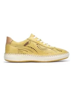 Pikolinos Leren Sneakers "Mesina" Geel -Gstar Kleding Winkel pikolinos leren sneakers mesina geel 2