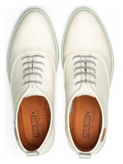Pikolinos Leren Veterschoenen "Santander" Wit -Gstar Kleding Winkel pikolinos leren veterschoenen santander wit 4