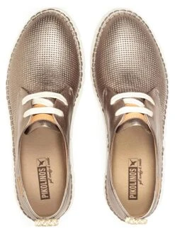 Pikolinos Leren Veterschoenen "Vera" Goudkleurig -Gstar Kleding Winkel pikolinos leren veterschoenen vera goudkleurig 4