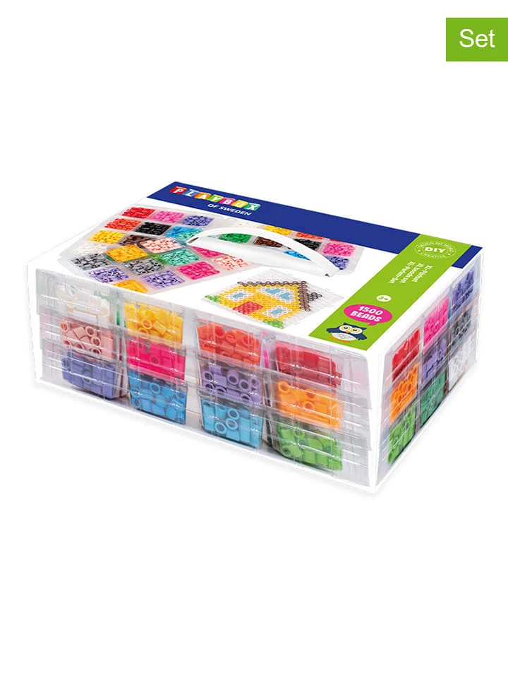 Playbox 1.500-delige XL-strijkkralenset - Vanaf 3 Jaar 3 Playbox 1.500-delige XL-strijkkralenset - Vanaf 3 Jaar