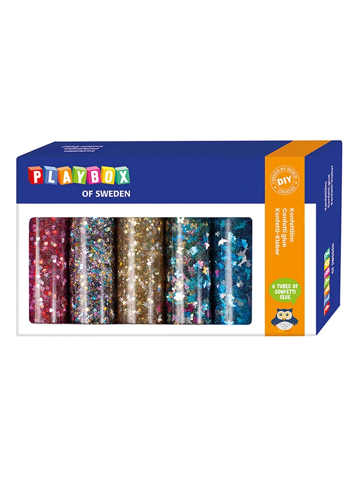 Playbox Glitterlijm - 6 Stuks à 118 Ml - Vanaf 3 Jaar 3 Playbox Glitterlijm - 6 Stuks à 118 Ml - Vanaf 3 Jaar