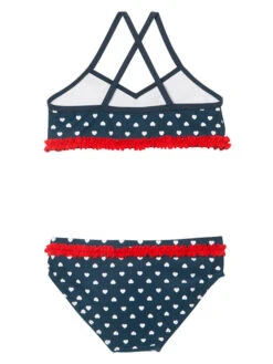 Playshoes Bikini "Hartjes" Donkerblauw/meerkleurig -Gstar Kleding Winkel playshoes bikini hartjes donkerblauw meerkleurig 1