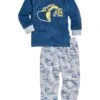 Playshoes Pyjama Donkerblauw/grijs