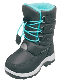 Playshoes Winterlaarzen Zwart/turquoise