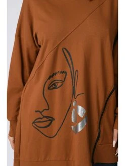Sweatshirt "Sophie" Cognackleurig -Gstar Kleding Winkel plus size company sweatshirt sophie cognackleurig 3