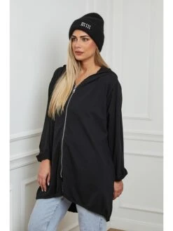 Sweatvest "Gelone" Zwart -Gstar Kleding Winkel plus size company sweatvest gelone zwart 1